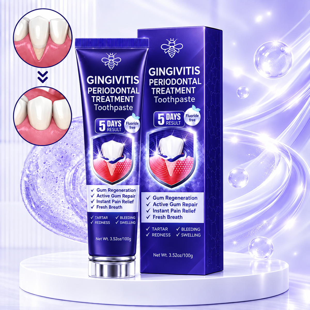 Clinical-Strength Toothpaste for Advanced Gum & Periodontal Repair